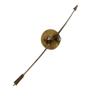 Midcentury French Gilded Iron Arrow Sconce