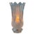 Vintage Crystal Tulip Torchiere Style Table Lamp For Sale