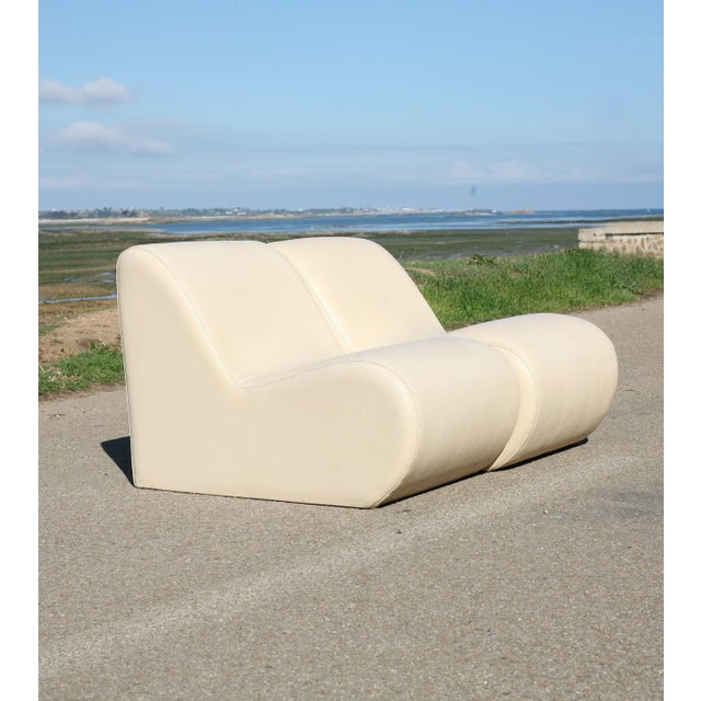 Vintage Faux Leather Lounge Chairs, 1970s, Set of 2 For Sale - Image 10 of 18