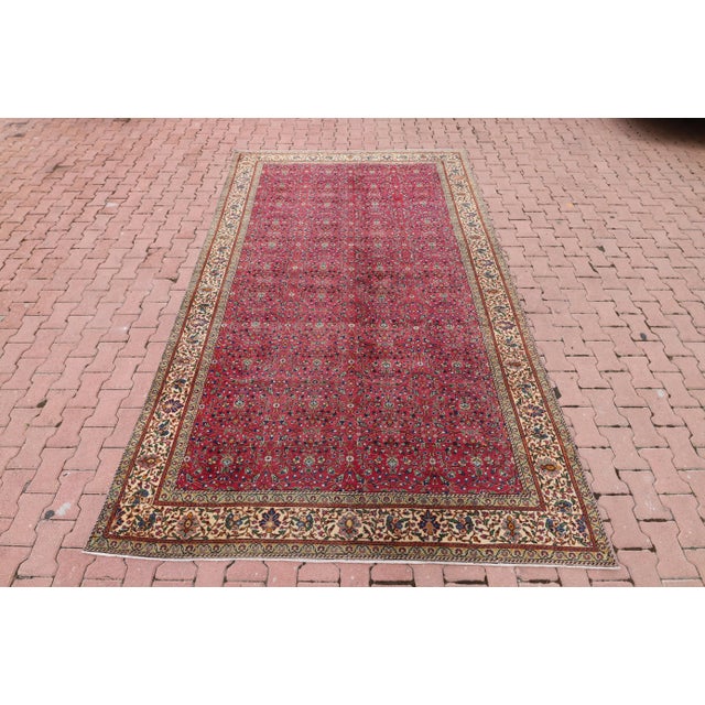 1970s Turkish Red High Quality Area Rug For Sale - Image 13 of 13