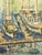 Large Mid-Century Modern Impasto Expressionist Harbor Boats Painting, Signed Oil For Sale - Image 4 of 7