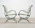Set of Four o.w. Lee Wrought Iron Garden Patio Dining Armchairs For Sale - Image 12 of 18