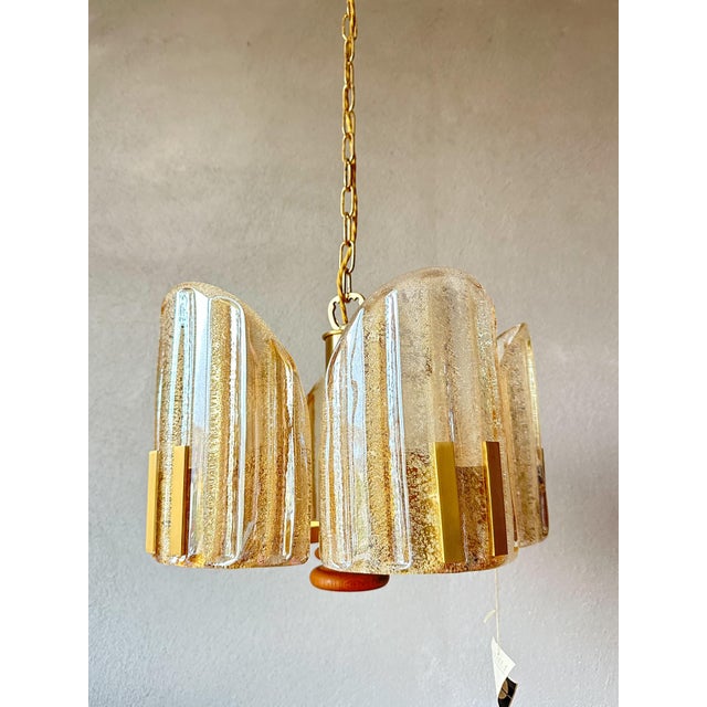 1970s Vintage Murano Amber Pendant Light, 1970s For Sale - Image 5 of 14