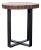 Pottery Barn Live Edge Accent Table With Steel Base For Sale