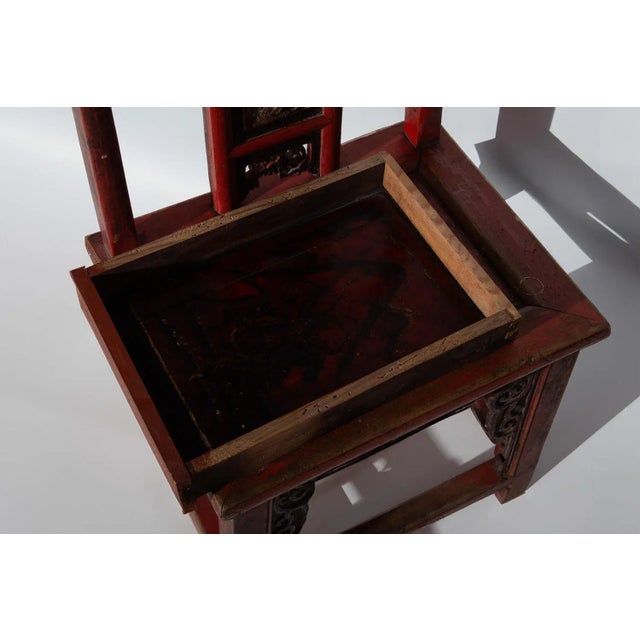 Traditional Qing Style Chair with Hidden Drawer, 1700s For Sale - Image 6 of 9