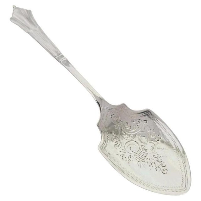 Antique Edwardian Sterling Silver Preserve Spoon, 1902 For Sale - Image 15 of 15