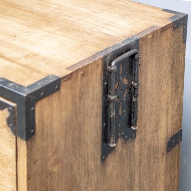 Antique Japanese Kiri 2 Piece Tansu For Sale - Image 10 of 14