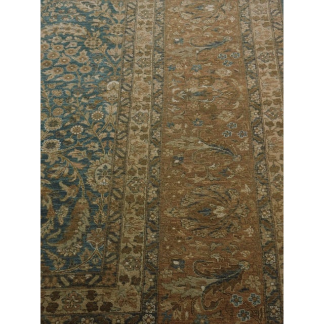 Blue Fine Indian Hand Knotted Rug - 8'x 10' For Sale - Image 8 of 12