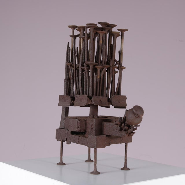 Frans De Boer, Lichtveld Brutalist Artwork, 1970s, Steel For Sale - Image 11 of 15
