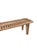 Teak Wood Sculptural Long Bench, Carved Detailing, Modern Organic For Sale - Image 11 of 11
