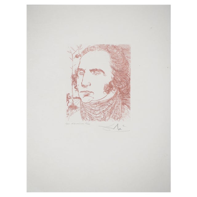 Salvador Dali, George Washington, Original Engraving For Sale