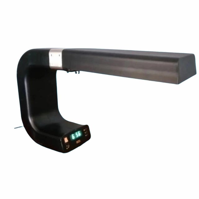 Space Age Chronolux Lamp with Integrated Digital Clock Pfäffle by Knox, 1975 For Sale - Image 4 of 6
