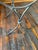 Handcrafted Forged Steel Coffee Table and Matching Side Table With Thick Glass Tops For Sale - Image 4 of 10