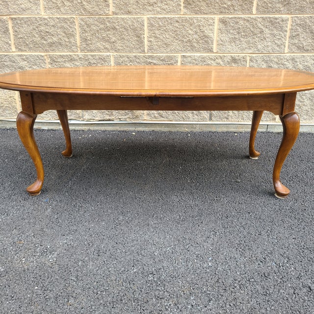 L Hitchcock Traditional Queen Anne Stenciled Harvest Maple Drop Leaf