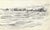 Drawing of a rocky coast by a Japanese artist. Some pages from the sketchbook are signed by the artist Shirosu and dated,...