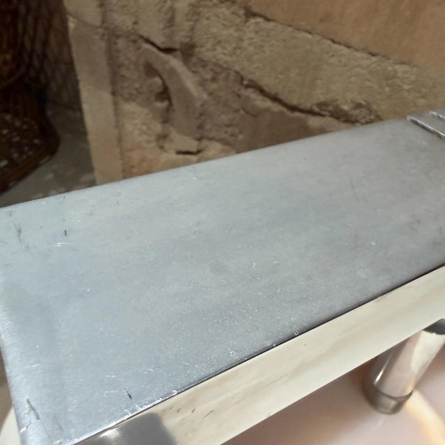 1960s Mid-Century Modern Modern Desk Lamp Polished Aluminum Shade Luxurious Stone For Sale - Image 12 of 16