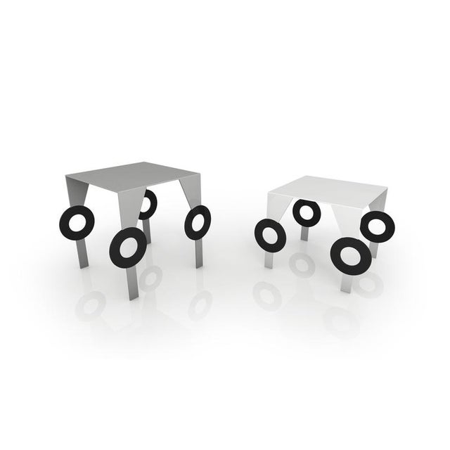 Not Yet Made - Made To Order Festa Mobile Zelda Side Table in Powder-Coated Aluminum by Altreforme For Sale - Image 5 of 6