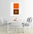 "Dynamic Color Change No. 3" by Liz Roache (orange and brown) This Modern, Mid Century, Contemporary Fine Art Print was...