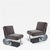 Contemporary Custom Polished Aluminum & Boucle Lounge Chairs - a Pair For Sale In Los Angeles - Image 6 of 6