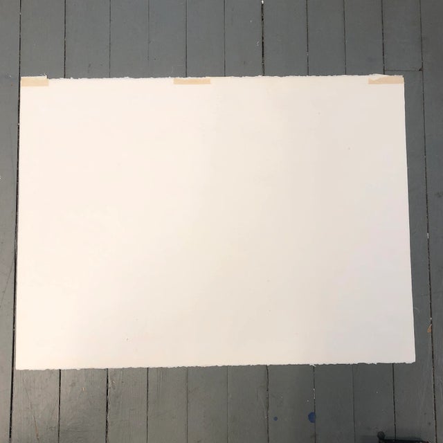 Paper Original Vintage 1970’s Still Life Studio Watercolor Painting Signed Large For Sale - Image 7 of 8