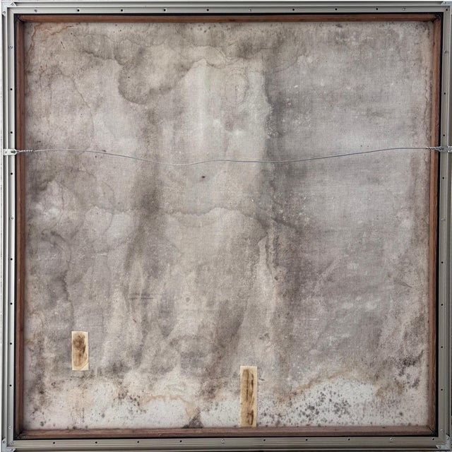 Large Vintage Drifting Biomorphic Abstract Etherial Painting For Sale In Miami - Image 6 of 6
