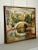 Vintage Structured Impressionistic Stone Bridge Still Life Framed Original Oil Painting, Green, Brown, Cream For Sale - Image 4 of 12