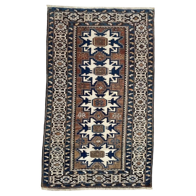 Antique Caucasian Shirwan Lesgui Rug, 1890s For Sale