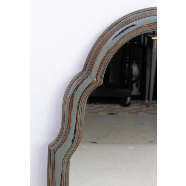 Pair Duck Egg Blue Arch Top Mirrors For Sale - Image 13 of 13