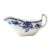 1890-1910 English Grindley Gilded (Flow Blue) Transferware Gravy Boat For Sale