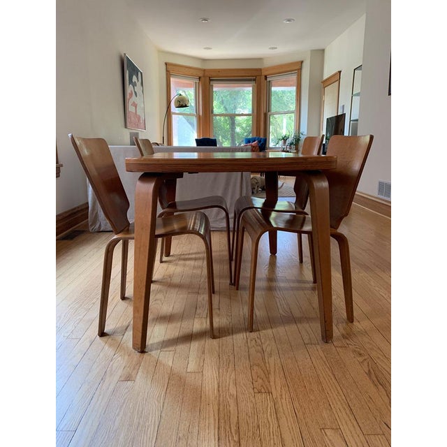 Thaden Jordan Birch Bentwood Dining Set 5 Pieces Chairish