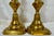 English Antique Pair of 19th Century Square Based Brass Push-Up Candlesticks From England For Sale - Image 3 of 10