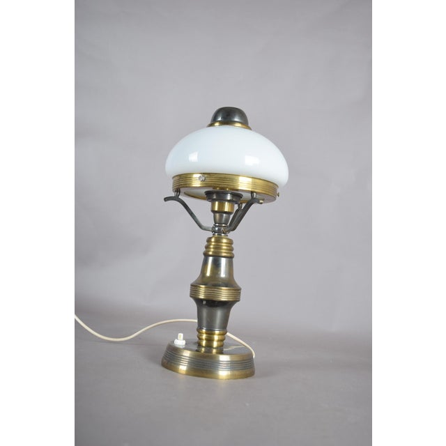 Vintage Steampunk Style Table Lamp, 1950s For Sale - Image 10 of 11