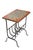 Metal Vintage Tile Top Wrought Iron Table For Sale - Image 7 of 11