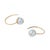Cat Eye Pearl 18k Gold Hook Earrings, A Pair For Sale - Image 10 of 10