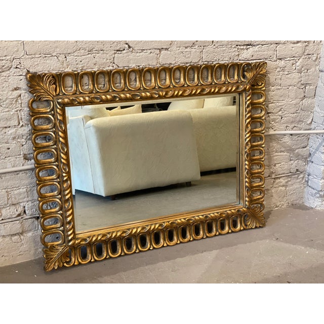 Gold Vintage Gold Gilt Mirror For Sale - Image 8 of 12