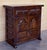 19th Spanish Baroque Carved Walnut Narrow Two Drawer Credenza or Buffet For Sale - Image 10 of 18