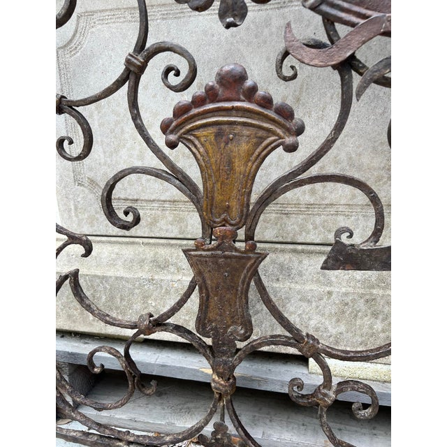 Pair of 17th/18th Century Forged Iron Low Gates From Haute-Savoie, France For Sale - Image 11 of 18
