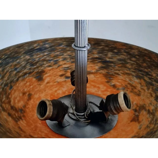 French Art Deco Hanging Lamp For Sale - Image 9 of 12