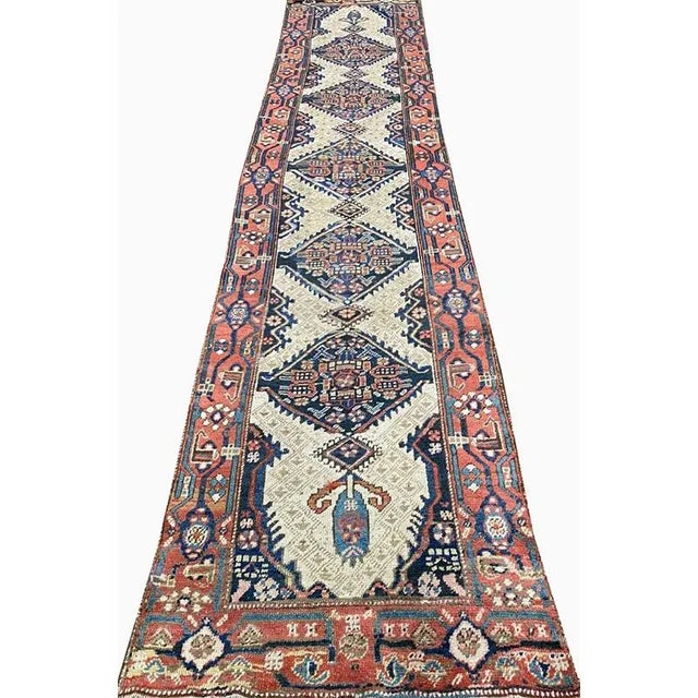 1920s Old Persian Sarab Runner Rug 3’1″ X 14’2″ For Sale - Image 12 of 12