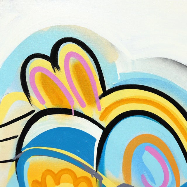 Cuban-American artist Frankie Alfonso creates interwoven paintings using lively colors and spontaneous, well-balanced...