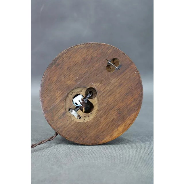 Vintage Oak Table Lamp, 1960s For Sale - Image 14 of 18