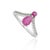 Contemporary 1.03 Ct Pear Ruby & Diamond Cocktail Ring in 925 Sterling Silver, Size 6 - Everyday Luxe For Sale - Image 3 of 14