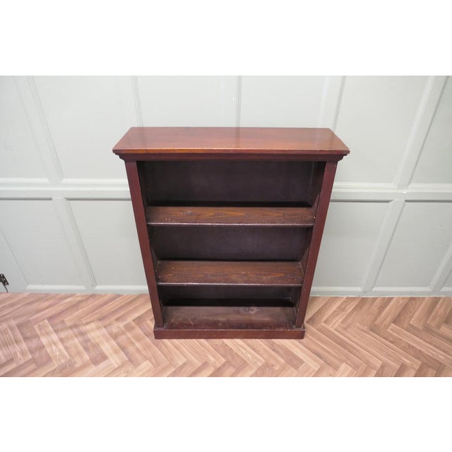 A Good Victorian Open Bookcase This is an attractive piece, the book case has 2 adjustable shelves and is set on a small...