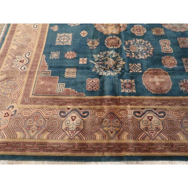 Galerie Shabab Collection Mid-20th Century Chinese Khotan Style Rug For Sale In New York - Image 6 of 9