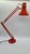 TYP W3 Spezial Desk Lamp in Red Metal, 1970s For Sale - Image 14 of 14