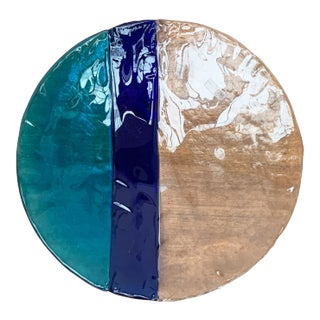Mid-Century Italian Murano Glass Bowl or Plate from Av Mazzega For Sale