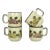 Vintage Otagiri Japanese Floral Ceramic Coffee Mugs- Set of 4 For Sale