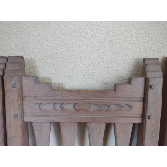 Tan Late 20th Century Ernest Thompson Southwest Dining Table & 4 Chairs – Hand-Painted Solid Wood Set For Sale - Image 8 of 12