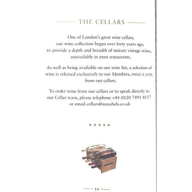 Paper Annabel’s Club London Private Members' Box W/ Rule Book/ Card Holder & Member's Card 2018 For Sale - Image 7 of 16