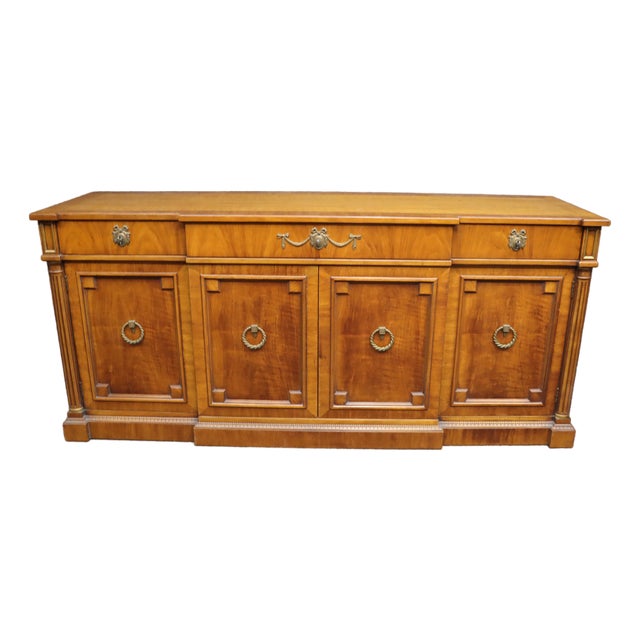 Henredon Neoclassical Style Cherry Credenza For Sale